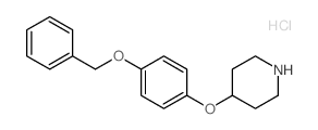 4-[4-(Benzyloxy)phenoxy]piperidine hydrochloride Structure