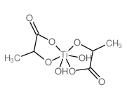 2-hydroxypropanoic acid; titanium; dihydrate结构式
