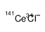 cerium-141(3+),trichloride Structure