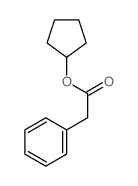 Benzeneacetic acid,cyclopentyl ester结构式