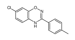 7-chloro-3-(4-methylphenyl)-2H-1,2,4-benzoxadiazine结构式