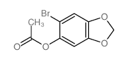 (6-bromobenzo[1,3]dioxol-5-yl) acetate结构式