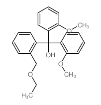 Benzenemethanol,2-(ethoxymethyl)-a,a-bis(2-methoxyphenyl)- structure