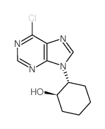 (1R,2R)-2-(6-chloropurin-9-yl)cyclohexan-1-ol structure