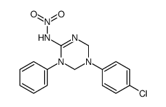N-[3-(4-chlorophenyl)-1-phenyl-2,4-dihydro-1,3,5-triazin-6-yl]nitramide Structure