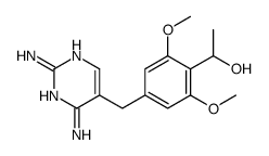 1-[4-[(2,4-diaminopyrimidin-5-yl)methyl]-2,6-dimethoxyphenyl]ethanol结构式