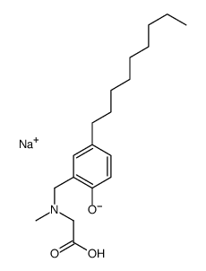 sodium N-[(2-hydroxy-5-nonylphenyl)methyl]-N-methylaminoacetate structure