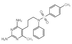 N-[3-(2,4-diamino-6-methyl-pyrimidin-5-yl)propyl]-4-methyl-N-phenyl-benzenesulfonamide picture