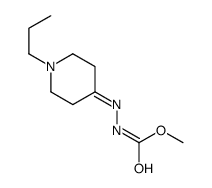 Hydrazinecarboxylic acid, (1-propyl-4-piperidinylidene)-, methyl ester (9CI) Structure