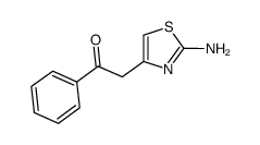 2-(2-amino-1,3-thiazol-4-yl)-1-phenylethanone structure