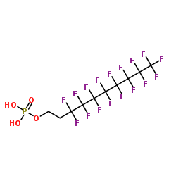 Perfluorodecyl phosphate structure