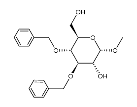 methyl 3,4-di-O-benzyl-α-D-glucopyranoside Structure