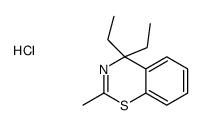 4,4-diethyl-2-methyl-1,3-benzothiazine,hydrochloride结构式