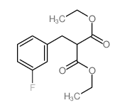 Propanedioic acid,2-[(3-fluorophenyl)methyl]-, 1,3-diethyl ester structure