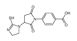 4-[2,5-dioxo-3-(2-sulfanylideneimidazolidin-1-yl)pyrrolidin-1-yl]benzoic acid Structure