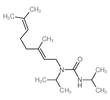 1-[(2E)-3,7-dimethylocta-2,6-dienyl]-1,3-dipropan-2-yl-urea结构式