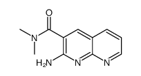 2-amino-N,N-dimethyl-1,8-naphthyridine-3-carboxamide结构式