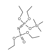 Monokistrimethylsilyloxy-diethoxyphosphazen-N-phosphoryldiethylester结构式