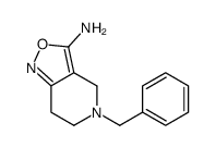 5-benzyl-6,7-dihydro-4H-[1,2]oxazolo[4,3-c]pyridin-3-amine结构式