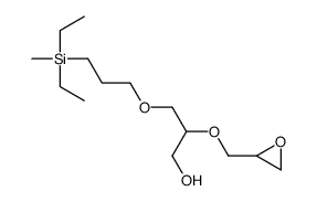 3-[3-[diethyl(methyl)silyl]propoxy]-2-(oxiran-2-ylmethoxy)propan-1-ol结构式