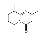 2,9-dimethyl-6,7,8,9-tetrahydro-pyrido[1,2-a]pyrimidin-4-one结构式