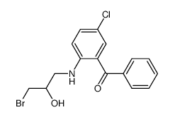 [2-(3-Bromo-2-hydroxy-propylamino)-5-chloro-phenyl]-phenyl-methanone Structure