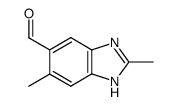 1H-Benzimidazole-5-carboxaldehyde,2,6-dimethyl-(9CI)结构式