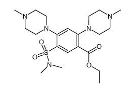 5-dimethylsulfamoyl-2,4-bis-(4-methyl-piperazin-1-yl)-benzoic acid ethyl ester Structure