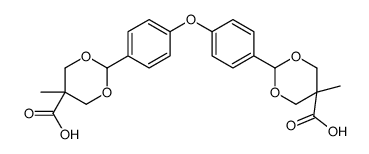 2-[4-[4-(5-carboxy-5-methyl-1,3-dioxan-2-yl)phenoxy]phenyl]-5-methyl-1,3-dioxane-5-carboxylic acid结构式