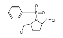 (2S,5R)-1-(benzenesulfonyl)-2,5-bis(chloromethyl)pyrrolidine Structure