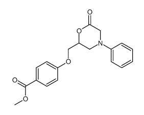 methyl 4-[(6-oxo-4-phenylmorpholin-2-yl)methoxy]benzoate Structure