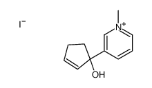 1-(1-methylpyridin-1-ium-3-yl)cyclopent-2-en-1-ol,iodide Structure