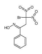 N-(3-bromo-3,3-dinitro-1-phenylpropylidene)hydroxylamine Structure