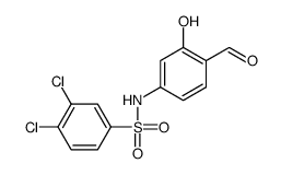 3,4-dichloro-N-(4-formyl-3-hydroxyphenyl)benzenesulfonamide Structure
