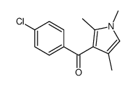 (4-chlorophenyl)-(1,2,4-trimethylpyrrol-3-yl)methanone结构式