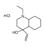 4-ethenyl-1-ethyl-2,3,4a,5,6,7,8,8a-octahydroquinolin-4-ol,hydrochloride Structure