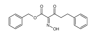 2-[(E)-Hydroxyimino]-3-oxo-5-phenyl-pentanoic acid benzyl ester Structure