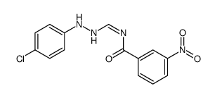 N-[[2-(4-chlorophenyl)hydrazinyl]methylidene]-3-nitrobenzamide Structure