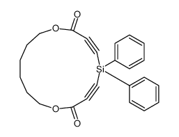 5,5-diphenyl-1,9-dioxa-5-silacyclopentadeca-3,6-diyne-2,8-dione Structure
