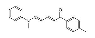 4-Methylphenylhydrazon-1-(4-tolyl)-2-buten-1-on结构式