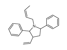 1-but-2-enyl-3-ethenyl-2,5-diphenylpyrrolidine结构式