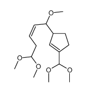 1-(dimethoxymethyl)-3-(1,5,5-trimethoxypent-2-enyl)cyclopentene Structure