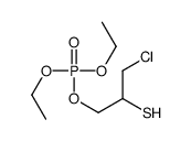 (3-chloro-2-sulfanylpropyl) diethyl phosphate结构式