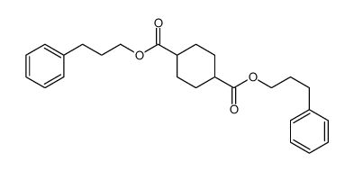 bis(3-phenylpropyl) cyclohexane-1,4-dicarboxylate结构式
