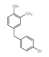 Phenol,4-[(4-bromophenyl)methyl]-2-methyl- structure