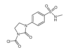3-(4-methylsulfamoyl-phenyl)-2-oxo-imidazolidine-1-carbonyl chloride结构式