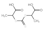 2-(1-carboxyethylsulfanylcarbothioylsulfanyl)propanoic acid Structure
