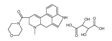 [(6aR,9R)-7-methyl-6,6a,8,9-tetrahydro-4H-indolo[4,3-fg]quinoline-9-yl]-morpholin-4-ylmethanone,(2R,3R)-2,3-dihydroxybutanedioic acid结构式