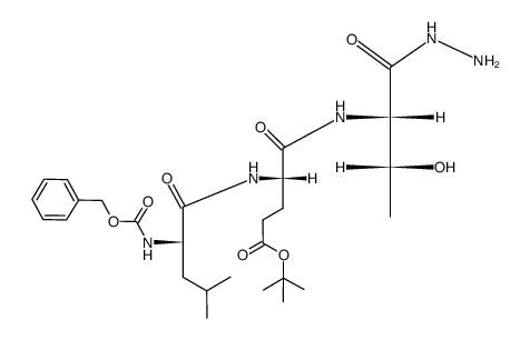 Cbz-Leu-Glu(O-t-Bu)-Thr-NHNH2图片