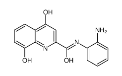 N-(2-aminophenyl)-8-hydroxy-4-oxo-1H-quinoline-2-carboxamide Structure